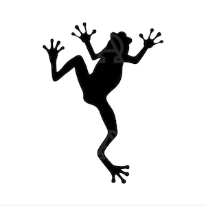 Escalade grenouille Svg, fichier de coupe grenouille escalade, grenouille Svg, Rainforest grenouille Svg, arbre grenouille Svg, sorcière Svg, crapaud Svg, escalade arbre Svg, Cricut.