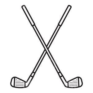 Golf Club Svg, Crossed Golf Clubs Svg, Golfer Svg, Golf Monogram Svg, Golf Club Stencil, Vector Cut File for Cricut, Silhouette, Pdf, Png.