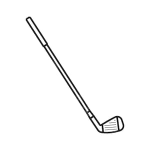 Kij golfowy Svg, golfista Svg, monogram golfowy Svg, skrzyżowane kije golfowe Svg, szablon kija golfowego, plik wektorowy do cięcia dla Cricut, sylwetka, PDF, PNG.