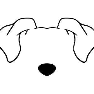 Hond oren Svg, hond oren gesneden bestand, dierlijke Svg, huisdier oren, puppy Svg, hond moeder Svg, hond vader Svg, hond hoofd, Cricut, silhouet, stencil, sticker.