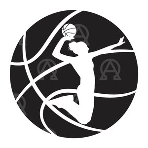Menina jogadora de basquete Svg, PNG, PDF, arquivo de corte de basquete, basquete feminino, basquete menina Svg, basquete feminino, mãe de basquete Svg.