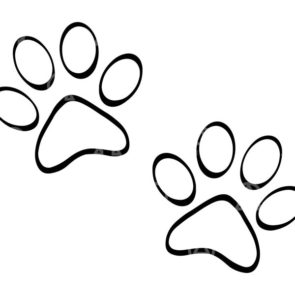 Dog Memorial Paw Svg Etsy