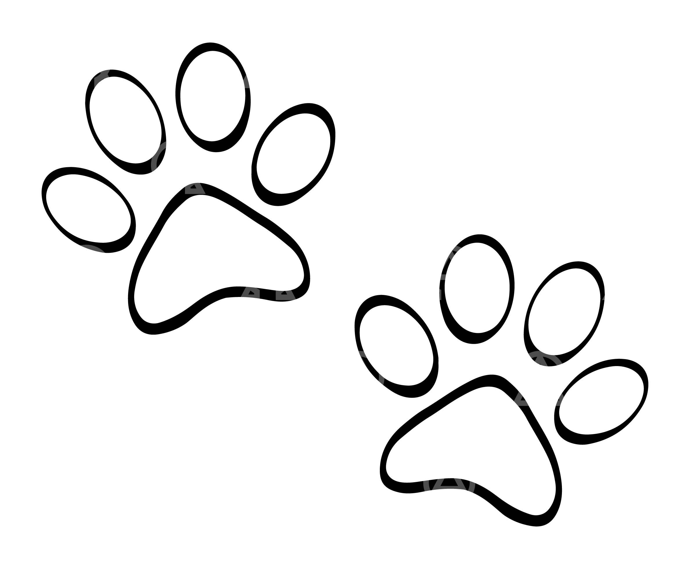 Paw Print Svg, Dog Paw Print Svg, Puppy Paw Print Svg, Pet Memorial Svg ...