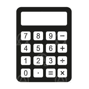 Calcolatrice Svg, File di taglio calcolatrice, Matematica Svg, Retro Svg, Scuola Svg, Contorno, Calcolatrice vettoriale, Immagine calcolatrice Svg, Studente, Silhouette.