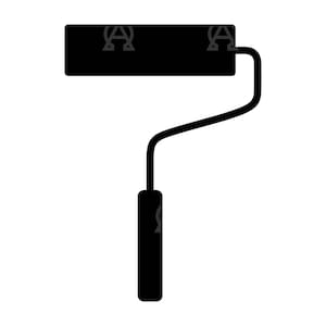 Pennello a rullo di vernice Svg, File di taglio pennello a rullo di vernice, Lavoro del pittore Svg, Pittura Svg, Tuttofare Svg, Lavoro Svg, Silhouette, Stencil, Adesivo.