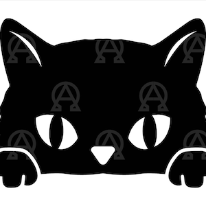 Peeking Cat Svg, Peeking Cat Cut File, Black Cat Svg, Funny Kitten Svg, Peeking Cat clipart, Cute Cat Face Svg, Cute Black Cat Svg, Cat Svg.