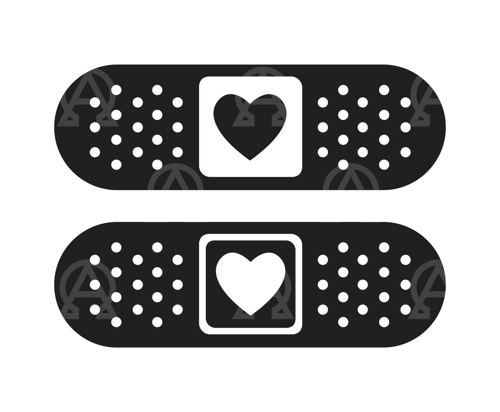 Bandaid Heart Svg, Bandaid Cut File, Bandage Svg, Bandaid Silhouette