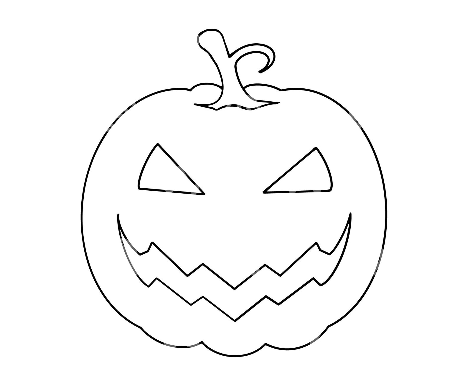 Outlined Pumpkin Svg, Halloween Svg, Pumpkin Cut File, Fall Svg