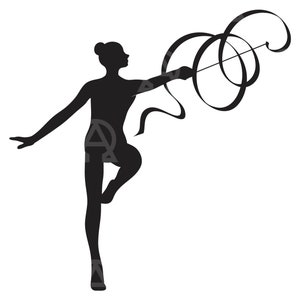 Svg di ginnastica artistica, lima da taglio per ginnastica artistica, amante della ginnastica, ginnastica ritmica in formato Svg, clipart di ginnastica artistica, sport carino, stencil