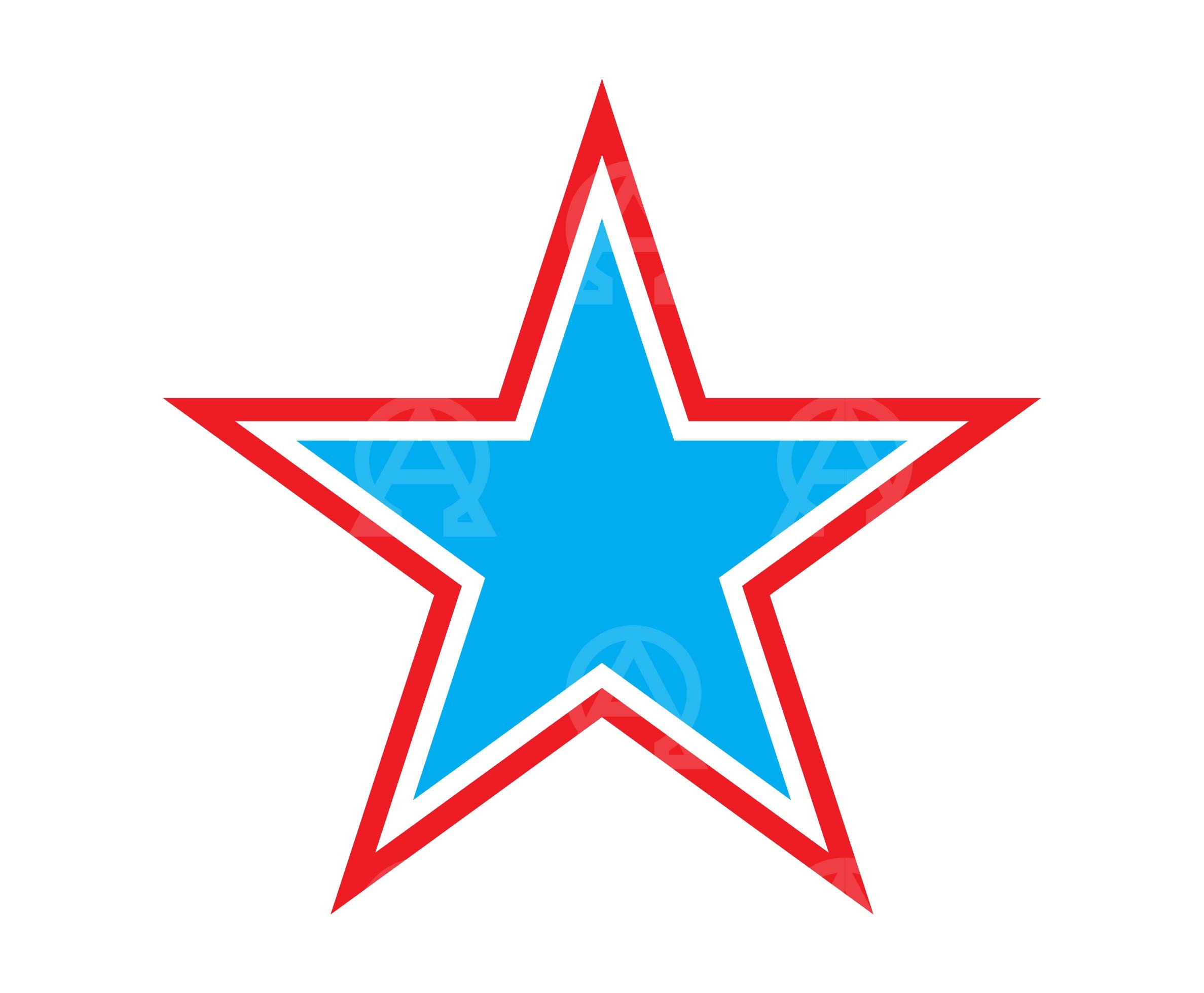 Star Svg, Star Cut File, Star Outline Desing, Double Star Svg, Star