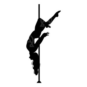 Pole Dancer Svg, Pole  Dancer Cut File, Sexy Woman Svg,Sexy Girl Png, Pole Dancer Silhouette,Exotic Dancer, Dancer Svg,Pole Dancer Clipart.