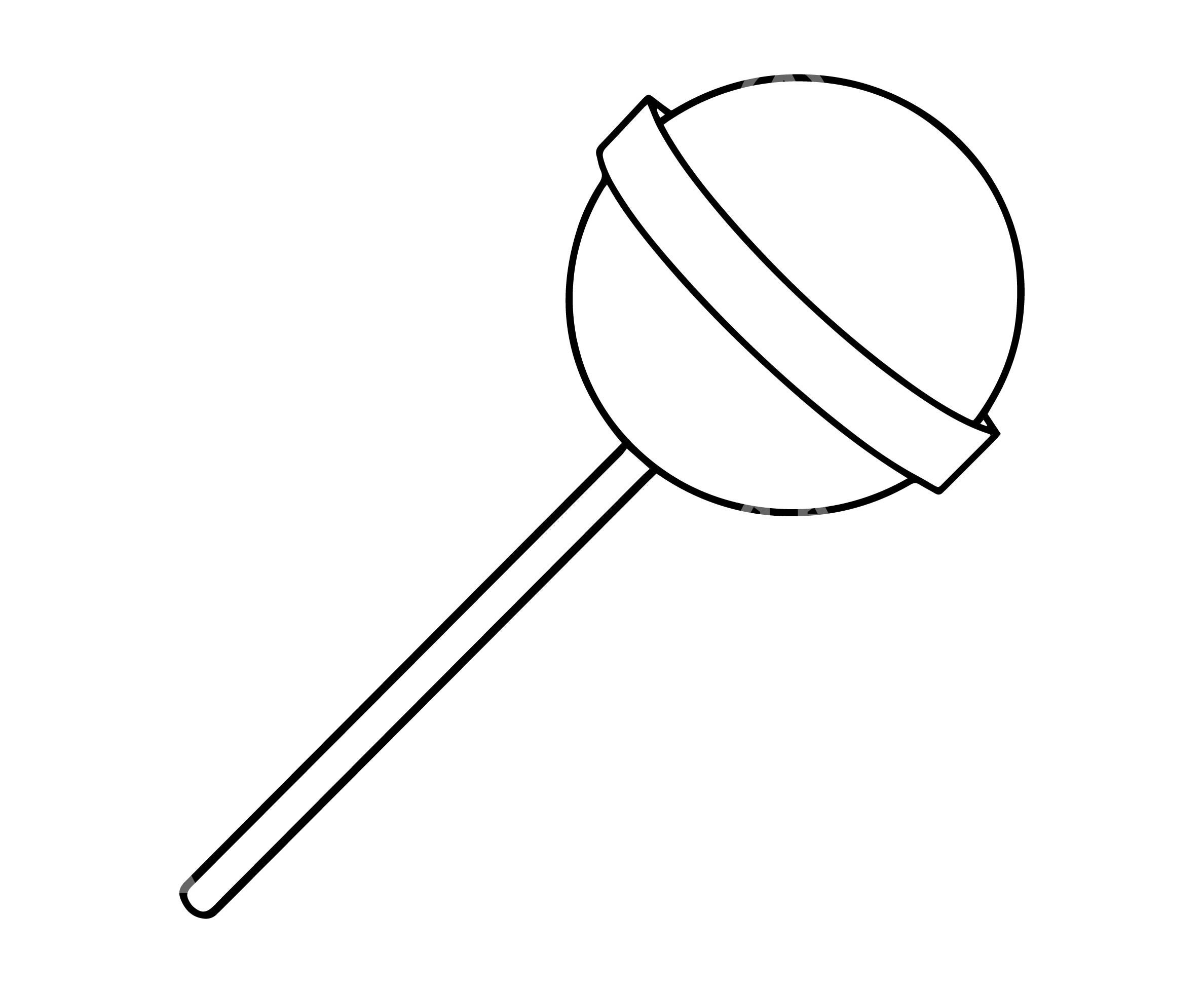 Sucker clipart black and white