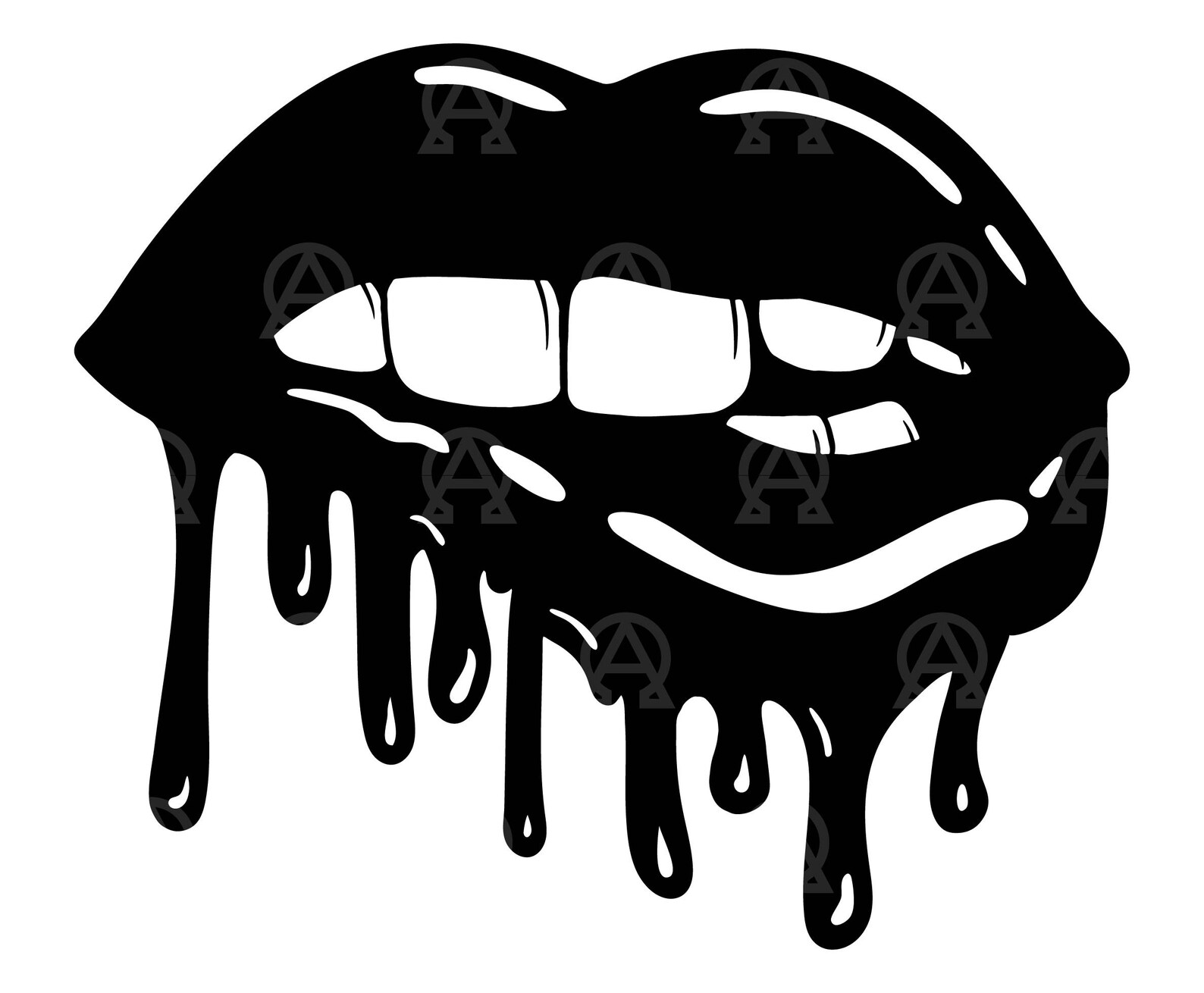 Dripping Lips Svg, Dripping Lips Cut File, Kiss Svg, Sexy Lips Svg