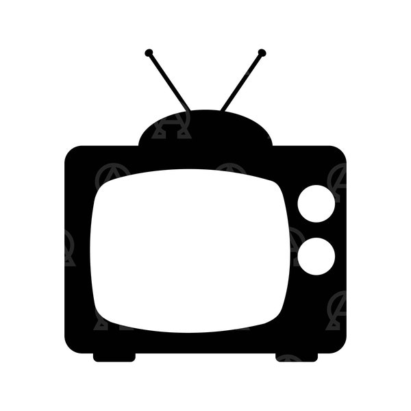 Television Svg, Television Cut File, Movie Svg, Retro Tv Svg, Black and White, Old Tevision Svg, Vintage Television Png, Tv Svg, Film Svg.