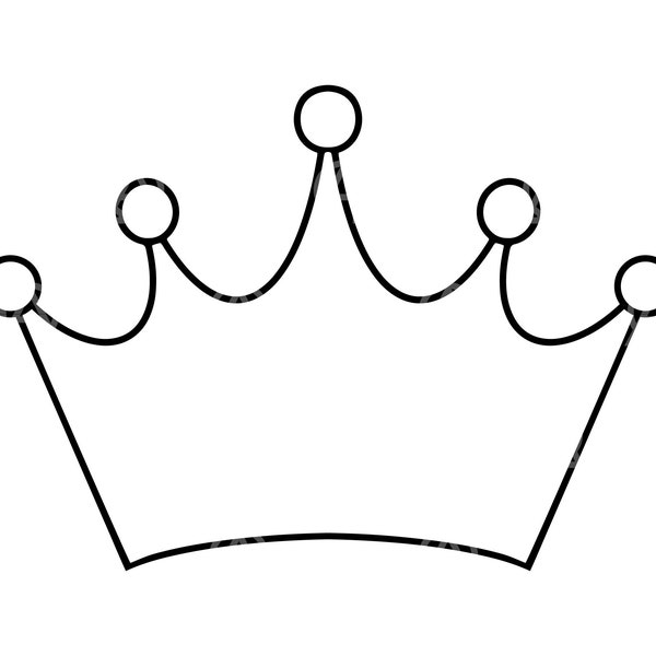 Couronne de Svg, fichier coupé couronne, couronne de roi, couronne de reine, couronne royale Svg, princesse Svg, prince Svg, Vector Clipart, Cricut, Silhouette, pochoir.