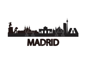 Madrid-Svg, Madrid-Schnitt-Datei, Madrid-Skyline-Svg, Stadt-Svg, Europa-Madrid-Svg, Spanien-Stadt-Svg, Madrid-Clipart, Madrid-Spanien-Svg, Silhouette.