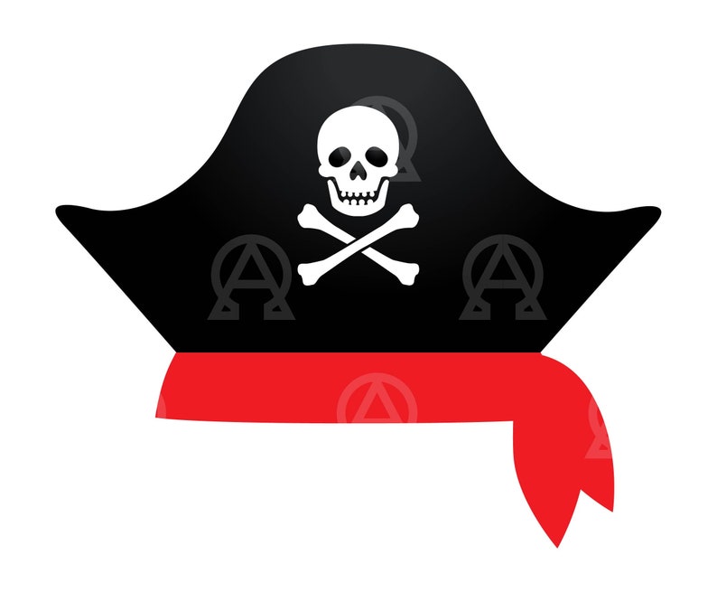 Pirate Hat Svg, Pirate Hat Cut File, Pirate Captain Hat Svg, Kids ...