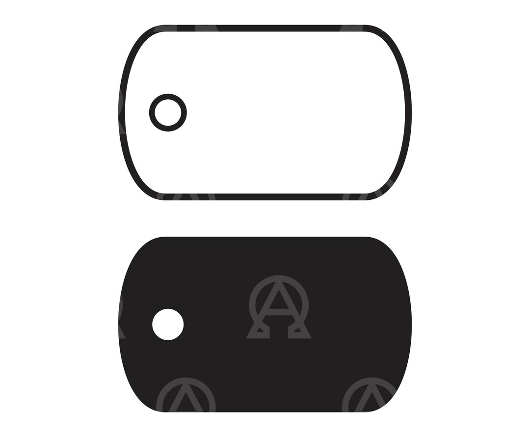 Blank Dog Tag Svg, Blank Dog Tag Cut File, Blank Dog Tag Cricut, Blank