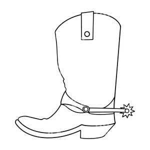 Cowboy Boot Svg, Cowboy Cut File, Cowboy Png, Cowboy Vector Clipart, Cowgirl Svg, Western Svg, Southern, Cricut, Silhouette, Stencil.