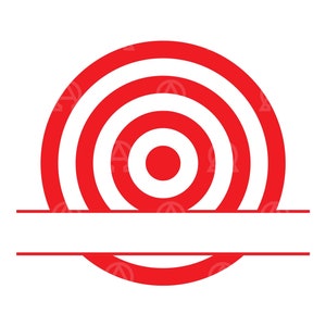 Target Monogram Svg, Target Monogram Cut File, Bullseye Svg, Shooting Monogram, Target Practice Svg, Dart Target Svg, Millitary Target.