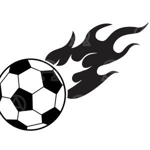 Flammender Fußball-Svg, flammender Fußball-Ball-Schnitt-Datei, Fußball-Svg, Feuer-Ball-Svg, Spieler-Svg, Fußball-Svg, Vektor, Clipart, Silhouette