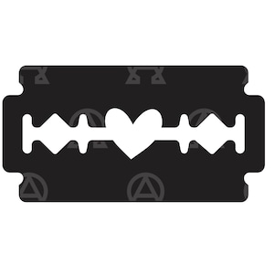 Rasoir lame Svg, fichier de coupe de lame de rasoir, salon de coiffure Svg, rasage rasoir Svg, rasoir lame coeur Svg, rasage rasoir vecteur, Silhouette, pochoir.