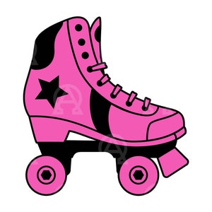 Roller Skate Svg, Roller Skate Cut File, Roller Skating Svg, Skate Svg, Girl Power Svg, Roller Girl Svg, Birthday Cut File, Vector, Clipart.