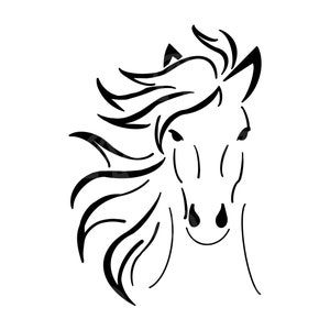 Tête de cheval Svg, fichier de coupe de tête de cheval, Beautifel Horse svg, Svg éguestrien, Svg visage de cheval, cow-boy, vecteur de cow-girl, Svg western, amateur de chevaux.