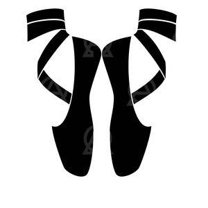 Ballet Slippers Svg, Ballet Slippers  Cut File,Ballet Svg, Dancer Svg, Dancer Shoes Svg, Dance Shoes Svg, Point Svg, Ballet Point Shoes Svg.