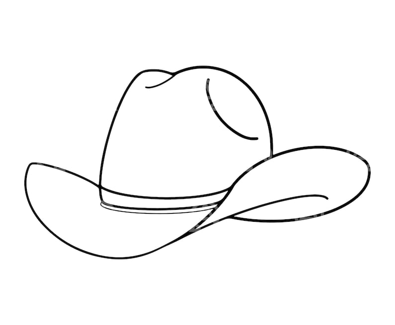 Cowboy Hat Svg Cowboy Cut File Cowboy Png Cowboy Vector image 1