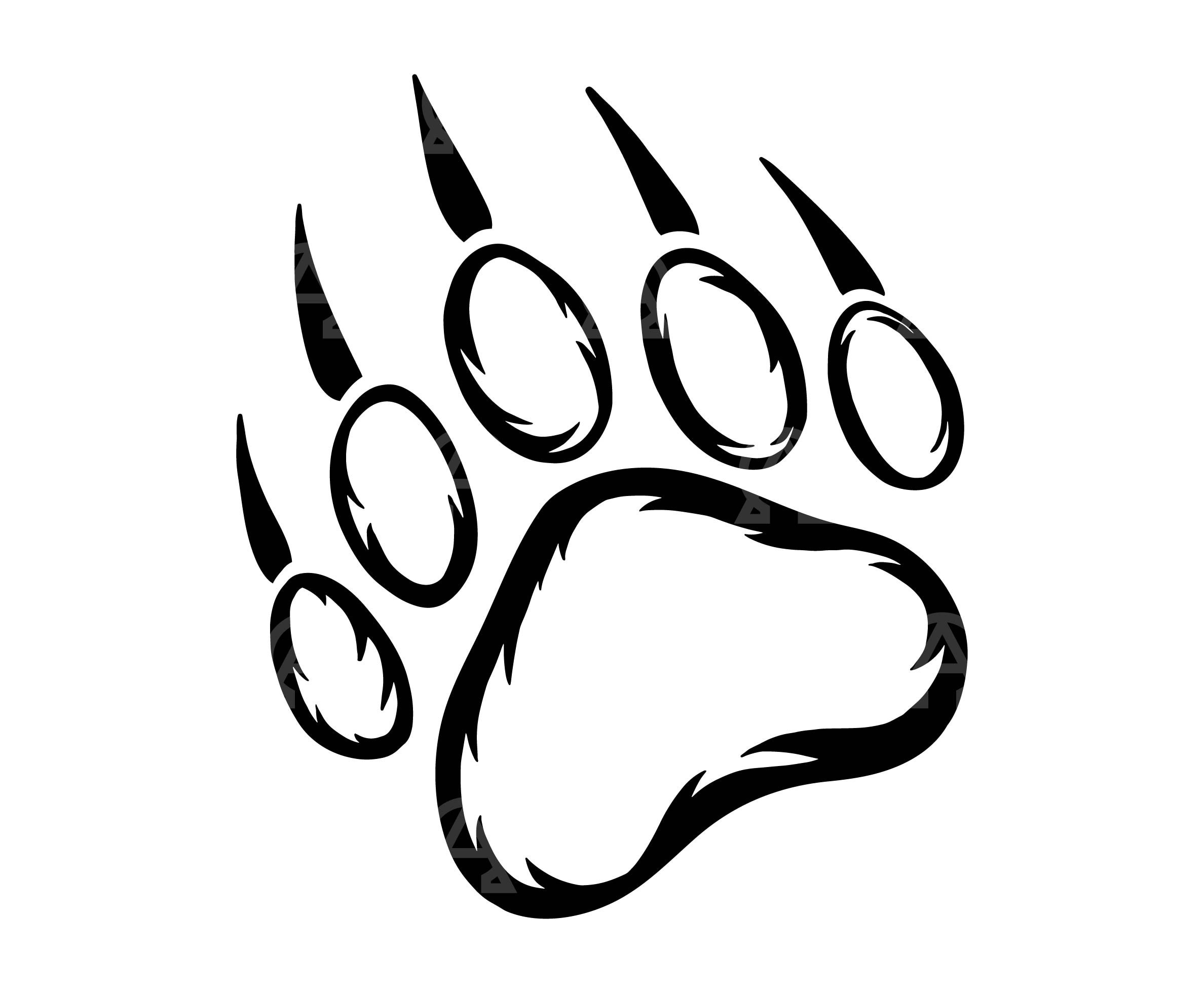 Bear Paw Clipart 