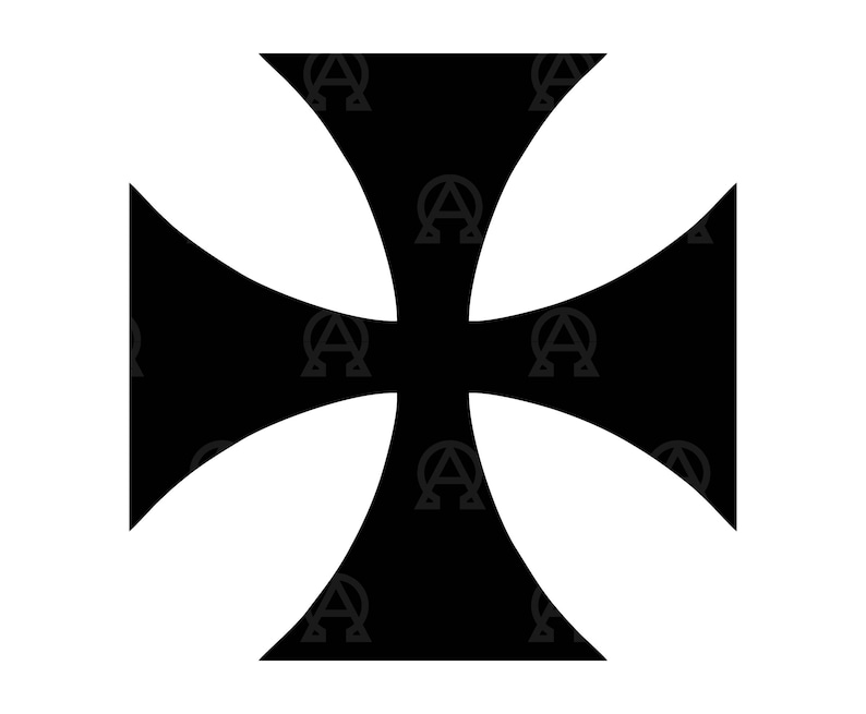Maltese Cross Svg, Maltese Cross Cut File, Maltese Cross Vector Clipart