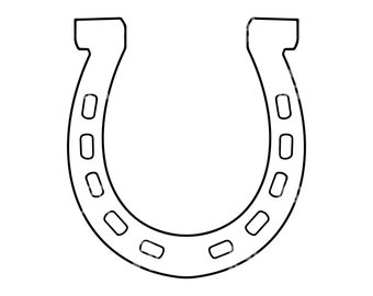 Horseshoe Svg, Horseshoe Cut File, Horseshoe Png, Cowboy, Cowgirl Vector Clipart, Western Svg, Horse Lover Svg, Cricut, Silhouette, Stencil.