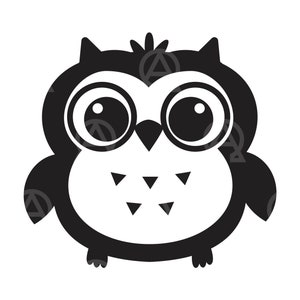 Hibou Svg, fichier de coupe de hibou, fichier de coupe de hibou mignon, bébé hibou Svg, garçon de douche de bébé, doux hibou Svg, Svg Animal, merci Tag Svg, anniversaire Svg, oiseau Svg