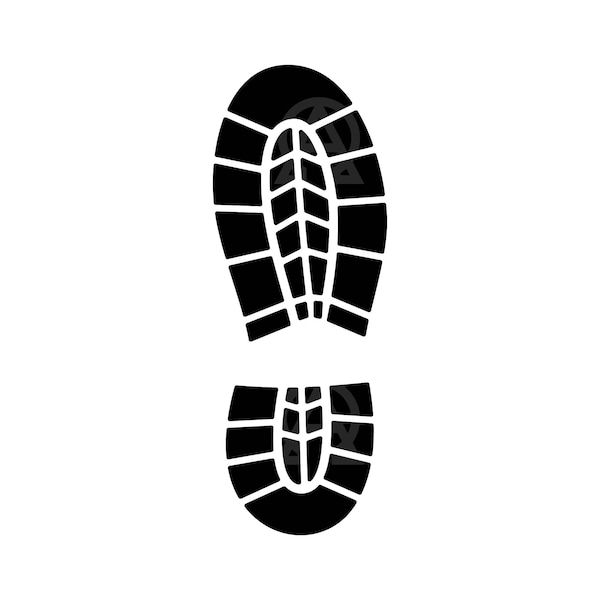 Boot Print Svg, Boot Print Cut File, Hiking Boot Prints Svg, Footprint Svg, Boot Print Silhouette, Hiking Boot Print Vector, Shoe Print Svg.