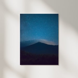 Mountain Digital Art, Nature Art Print, Landscape Art, Home Decor.