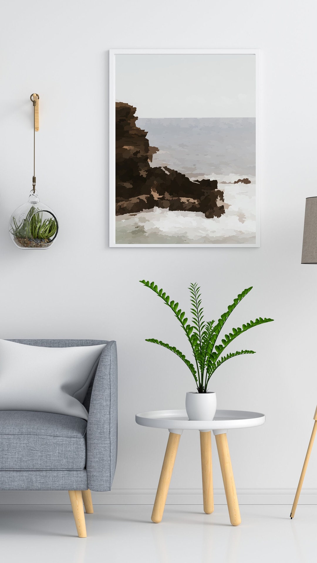 Digital Download Print. Minimalist Wall Art. Landscape Wall Etsy