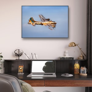 Aviation Decor, B-17 WWII Bomber &quot;Sentimental Journey&quot;, Warbird, Wall Art, Fine Art Photography