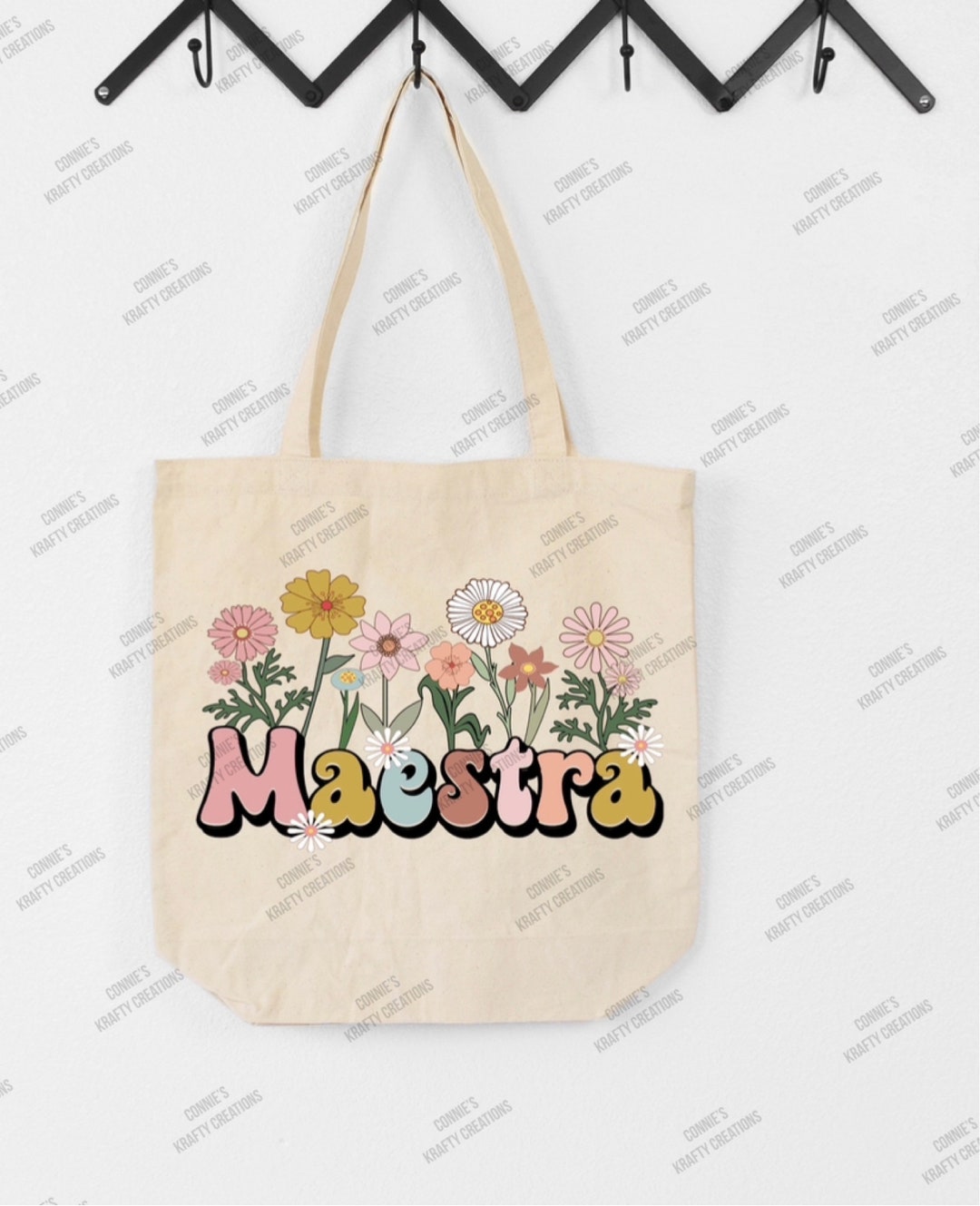 Flowers Maestra Tote Bag Teacher Gift Gift for Her Teacher - Etsy