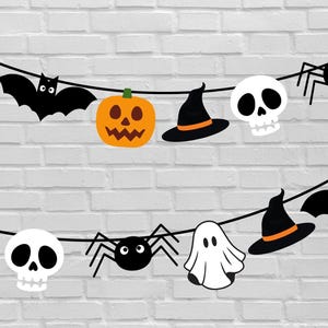 Printable Halloween Garland for Fireplace & Home Décor