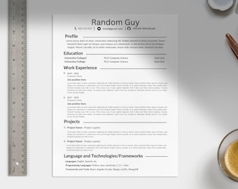 Software engineering resume template | FAANG and Big Tech Confirmed