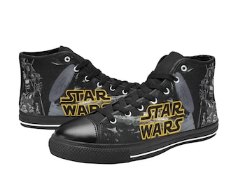 Star Wars Canvas High Top Sneakers Custom Design