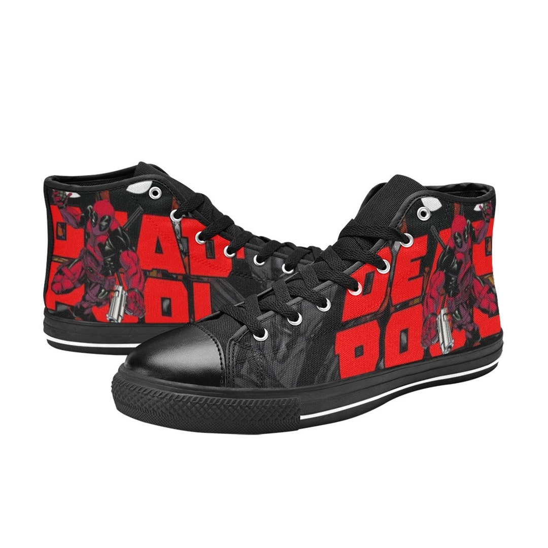 Deadpool Custom High Top Sneakers for Fans, Adults, Kids, Women and Men ...