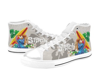 Stitch Custom Canvas High Top Sneakers