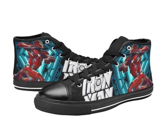 Iron Man Custom High Top Sneakers for Fans, Adults, Kids, Women and Men