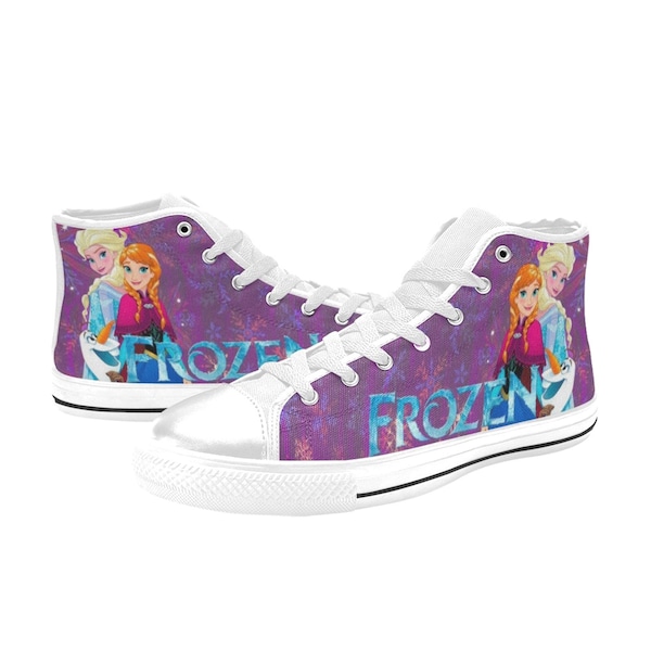 Frozen Anna Custom Canvas High Top Sneakers, Beste voor cadeau, huwelijkscadeau en anderen