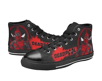 Deadpool Custom High Top Sneakers for Fans, Adults, Kids, Women & Men