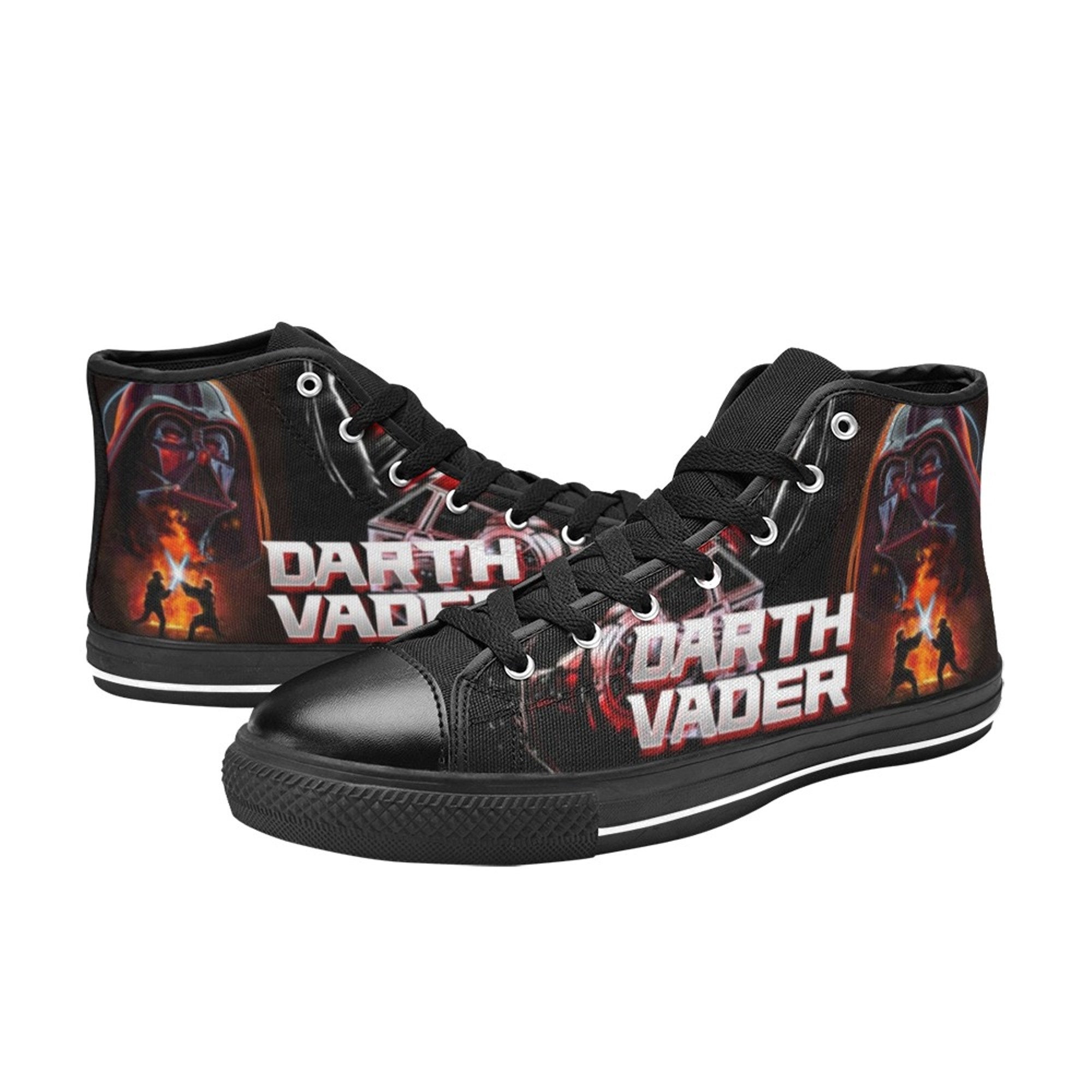Darth Vader Star Wars Canvas High Top Sneakers - Etsy