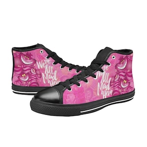 Cheshire Cat Alice in Wonderland High Top Sneakers