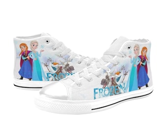 Zapatillas altas de lona de Anna Frozen